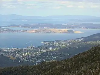 Dynnyrne, Sandy Bay, and South Hobart