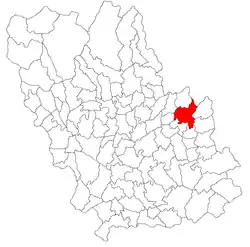 Location in Prahova County
