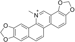 2D representation of the chemical structure of sanguinarine .