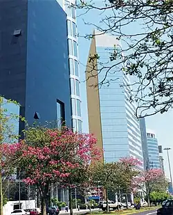 Lima's financial district of San Isidro.