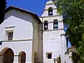 Bell-gable at Mission San Juan Bautista, United States.