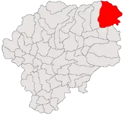 Location in Bistrița-Năsăud County