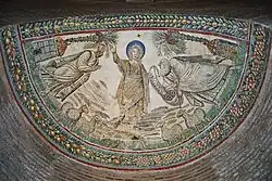 Roman mosaic with a traditio Legis scene, from the basilica Santa Costanza, Rome, 4th century