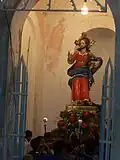 Statue taken to the chapel