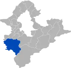 Location of Sanxia in New Taipei City