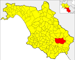 Sanza within the Province of Salerno