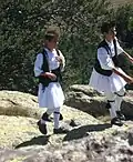Sarakatsani children in fustanella