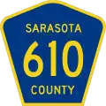 County Road 610 marker