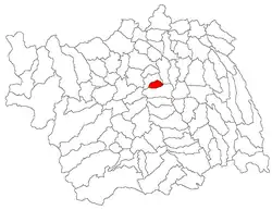 Location in Bacău County