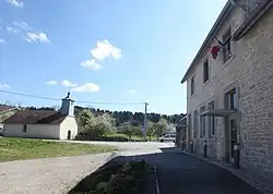 The chapel and town hall in Saraz