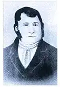 An alternative portrait of Sarel Cilliers, artist unknown.