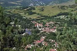 Aerial view of Sasca Montană