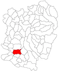 Location in Caraș-Severin County