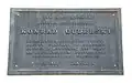 68 Saska Street: Commemorative plaque