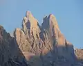 Sass Maor (left) and Cima della Madonna (right)