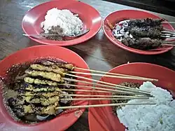 Sate klopo in Surabaya