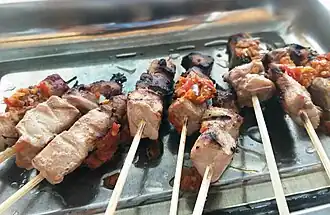 Tuna satay in Bone Bolango, Gorontalo