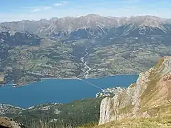 Savines and the Lac de Serre-Ponçon