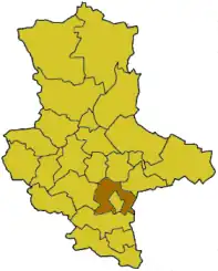 Location of Saalkreis