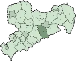 Location of Weißeritzkreis