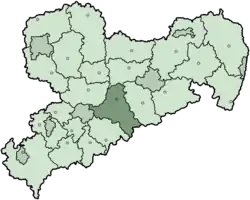 Location of Freiberg