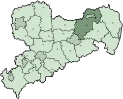 Location of Kamenz