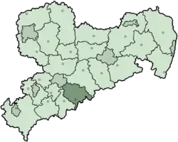 Location of Mittlerer Erzgebirgskreis