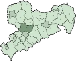 Location of Mittweida