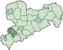 Location of Zwickauer Land