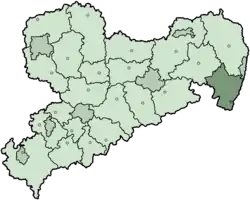 Location of Löbau-Zittau