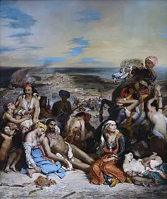 The Massacre at Chios by Eugène Delacroix c. 1824