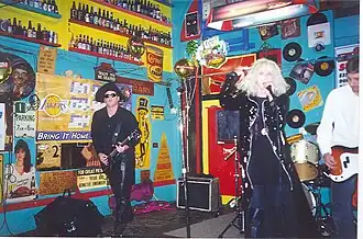 Left to right: Michael Livingston, Rick Wilder, and Danny Kupresan in 2000 at The Pitcher House in Redondo Beach