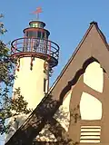 Scandinavian-inspired cottage and a faux lighthouse