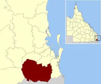 Location within South East Queensland