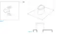Schematic of a dry toilet:[1] Left a squat toilet, right a pedestal type toilet.