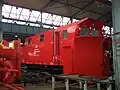 "Meiningen" snow plough in the workshop, 2007 Steam Festival