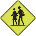 School crossing ahead.