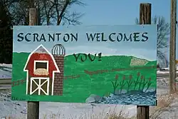 Scranton welcome sign