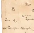 (Khiraree) or Kirari in Sketch of the Environs of Delhi, 1807. National Archives of India.[3]