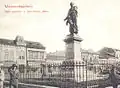 Statue of Bem in Marosvasarhely (Târgu Mureș), demolished after the union of Transylvania with Romania