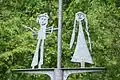 A typical sculpture on the C2C cycle route at Rowrah