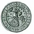 Seal of Johann III of Holstein-Kiel, c. 1323-1350