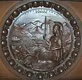 Thirteen star seal, Senate Secretary's Desk, California State Capitol, Sacramento