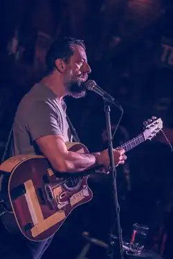 Rowe performing live in 2022