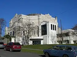 The Langston Hughes Performing Arts Center in the Central District, originally the Bikur Cholim synagogue (B. Marcus Priteca, 1915)[204]