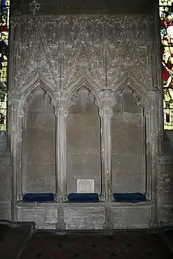 14th-century sedilia at Heckington, Lincolnshire