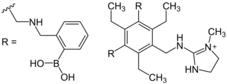 Receptor for selectively binding tannines