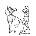 Low kick outside