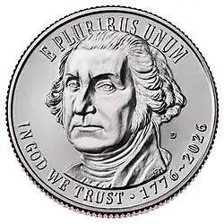 Coin depicting a man's head