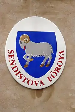 Coat of arms at The Representation of the Faroe Islands in Copenhagen